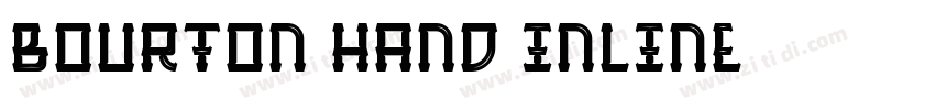Bourton Hand Inline字体转换